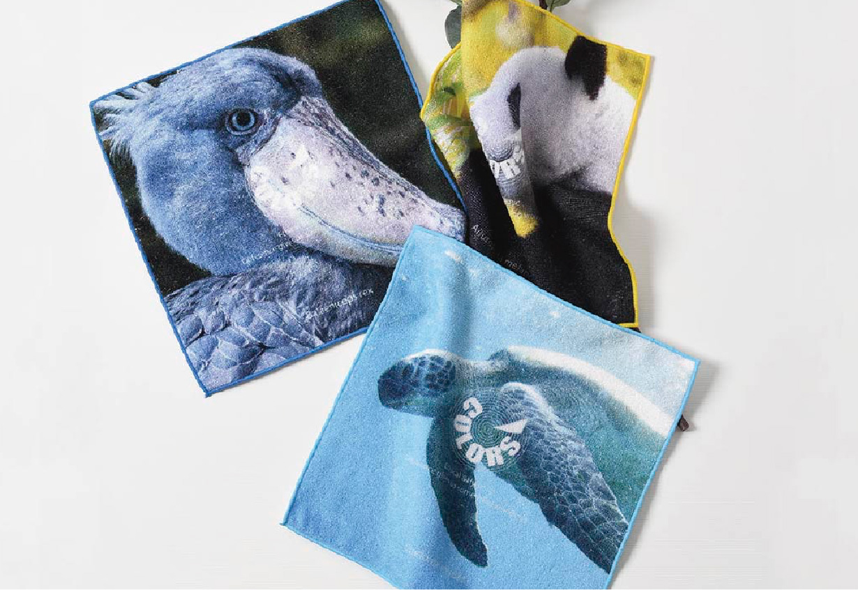 動物写真タオルの昇華転写プリント