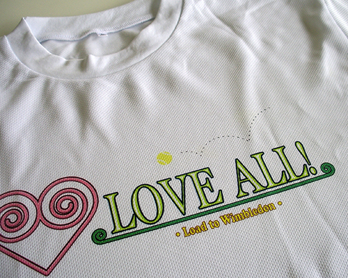 スポーツウェアの昇華プリント